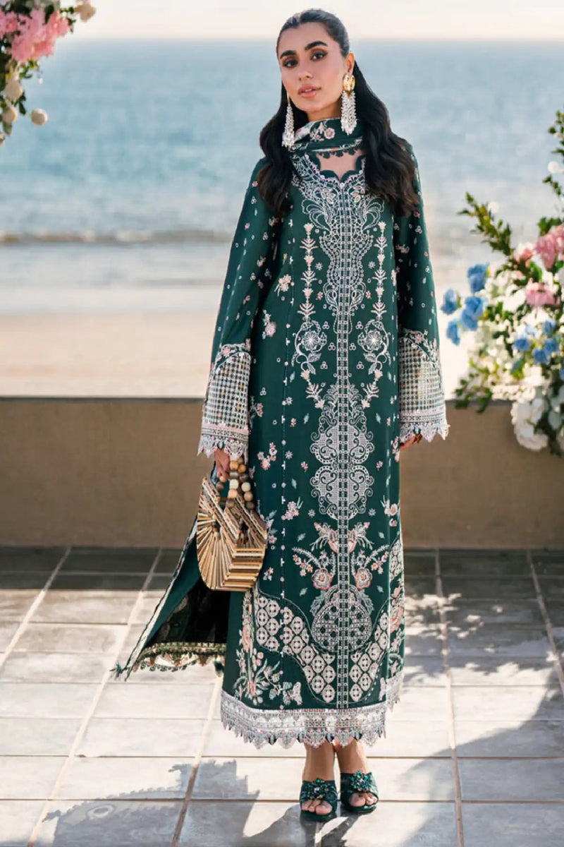 3 Piece Stitched  Lawn Cotton suit - Ready  to Wear