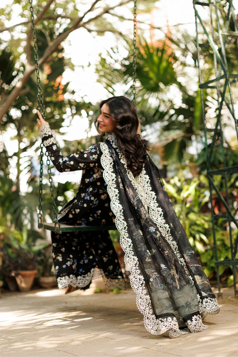 03-piece Printed Lawn Suit With Crinkle Chiffon Dupatta | Ready to wear