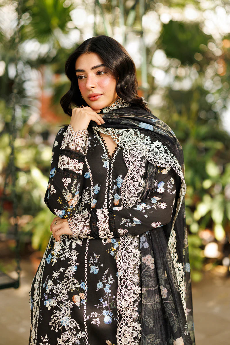 03-piece Printed Lawn Suit With Crinkle Chiffon Dupatta | Ready to wear