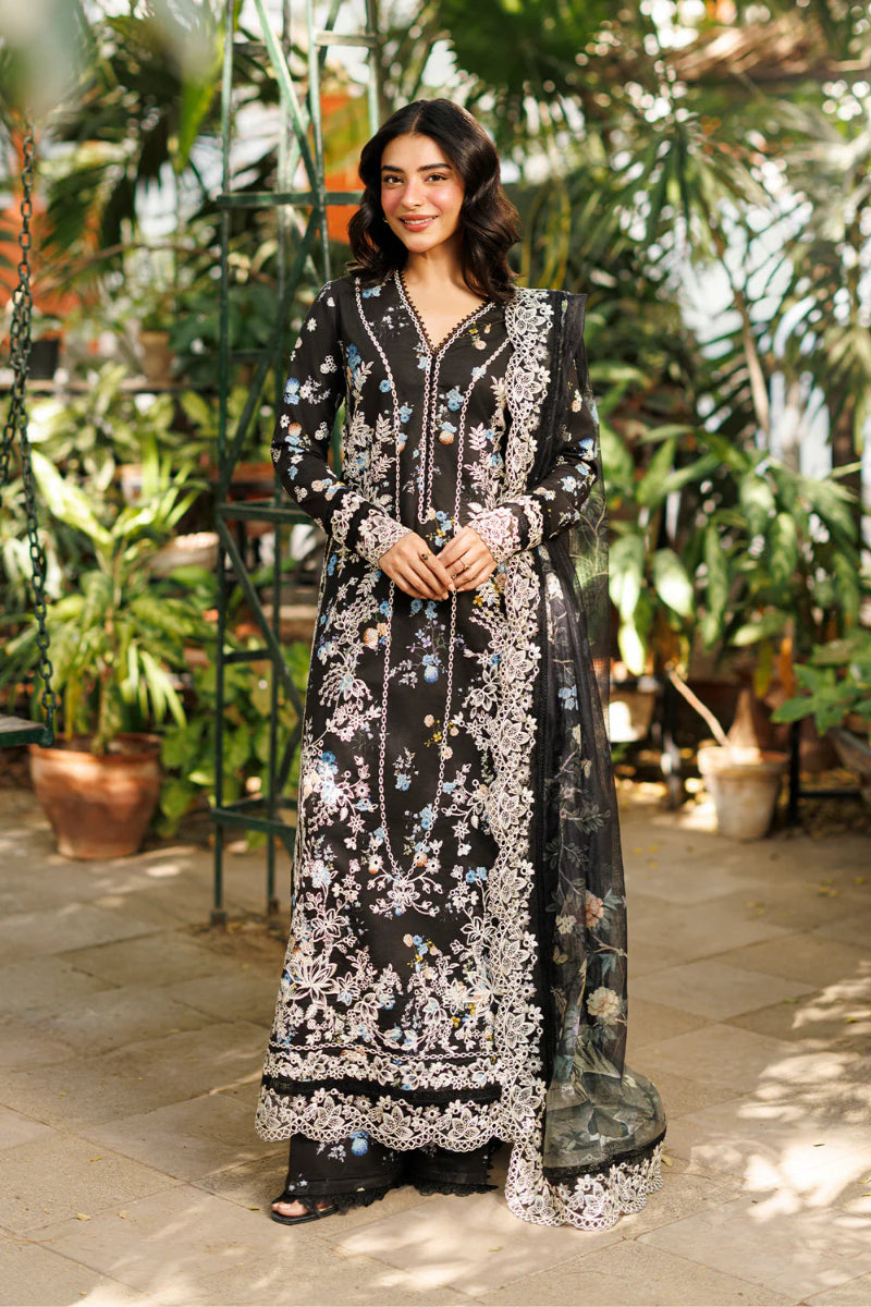 03-piece Printed Lawn Suit With Crinkle Chiffon Dupatta | Ready to wear